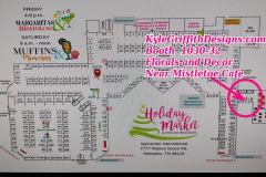 1001 A Map of Booth 1030-31-32 at Holiday Market 2026